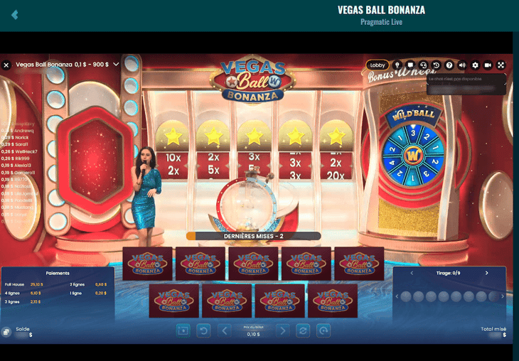 Sinanga Casino jeu favori