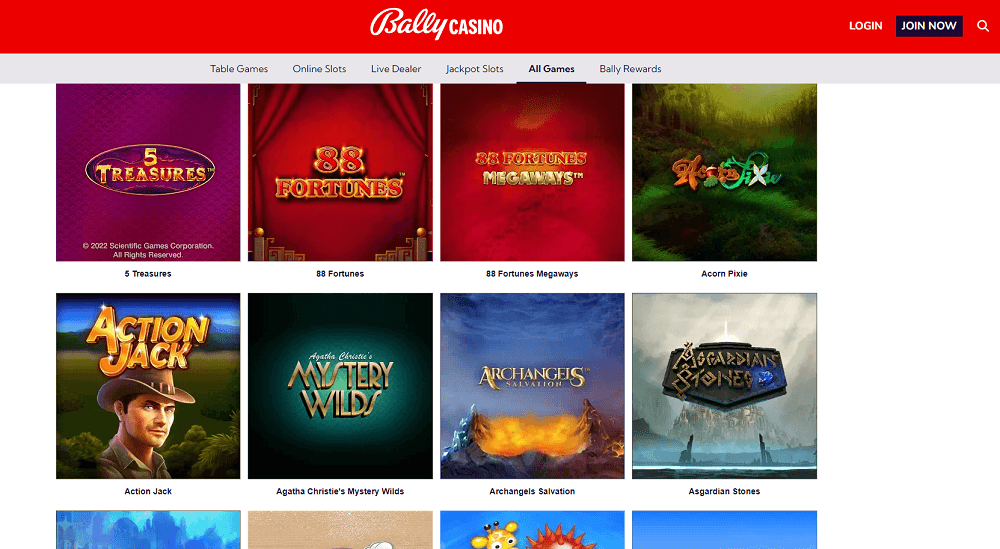 Bally Casino New Games