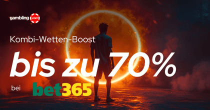 Bet365 Sport Kombi-Boost: Erhöhte Gewinne bis zu 70%