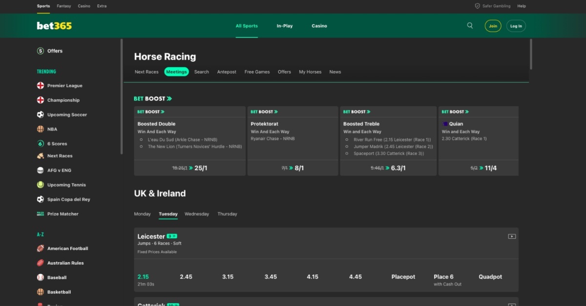 Betfred Racing Features