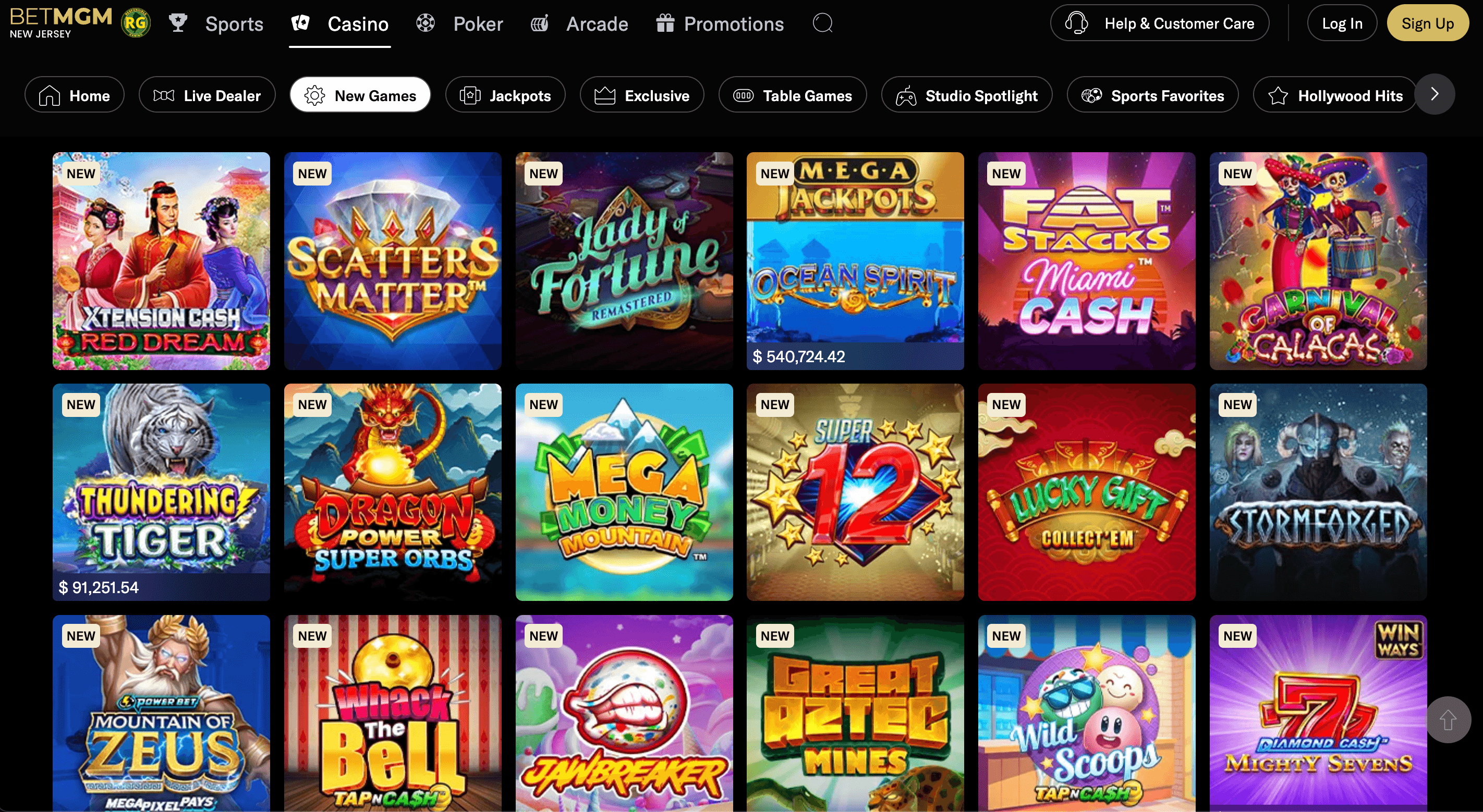 BetMGM casino games