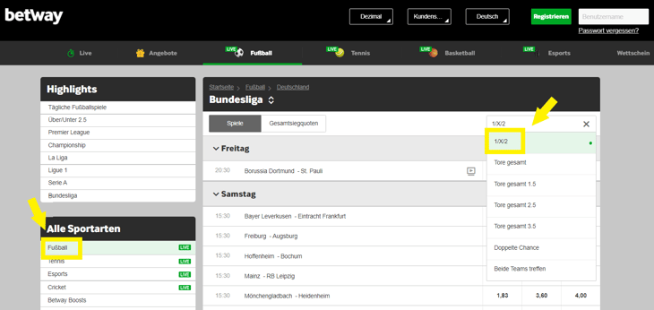 Betway Screenshot