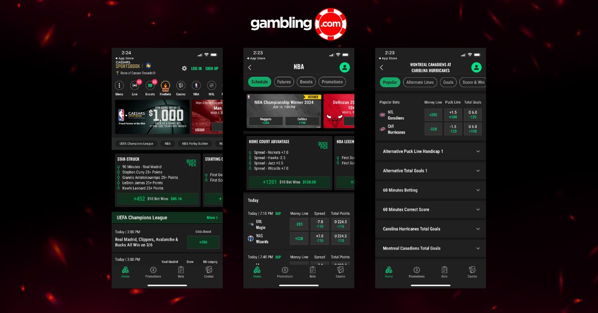 Caesars Sportsbook App key features