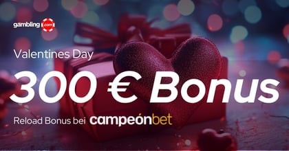 Doppelter Valentines Day Reload Bonus bei CampeonBet!