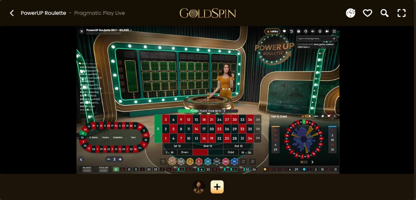 GoldSpin Jeu Favori