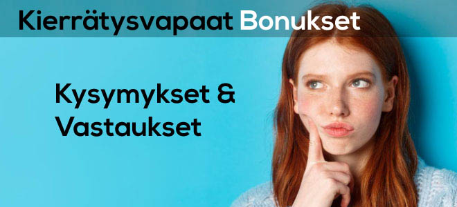 kierrätysvapaa bonus, usein kysyttyä