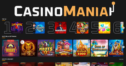 Casino Mania Slot: Scopri le Migliori e le Novità da Giocare con Bonus