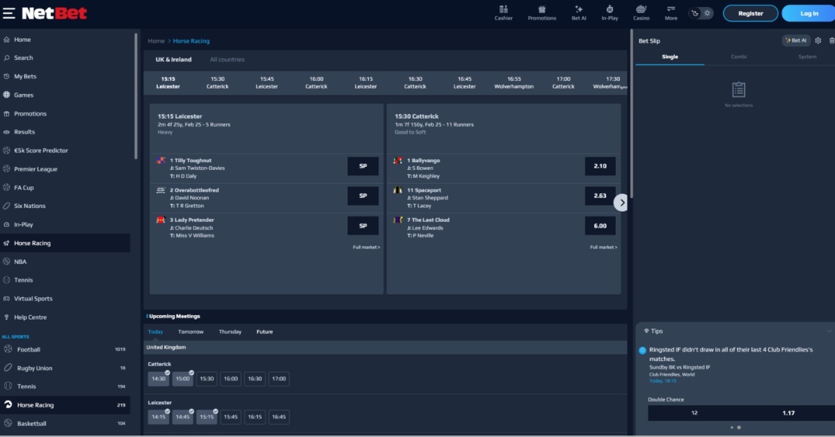 Unibet Racing Features