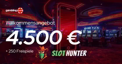 Slot Hunter Willkommensbonus – Bis zu 4.000 € + 250 Freispiele