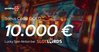Drehen Sie richtig am Rad! Glücksrad-Aktion bei SlotLords bis zu 10.000 €