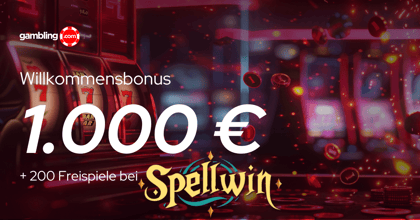 Spellwin Casino Willkommenspaket: Bis zu 1.000 € Bonus &amp; 200 FS