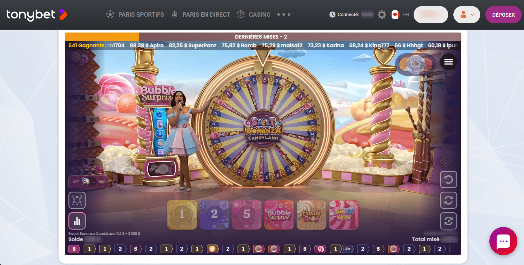 TonyBet Casino jeu favori
