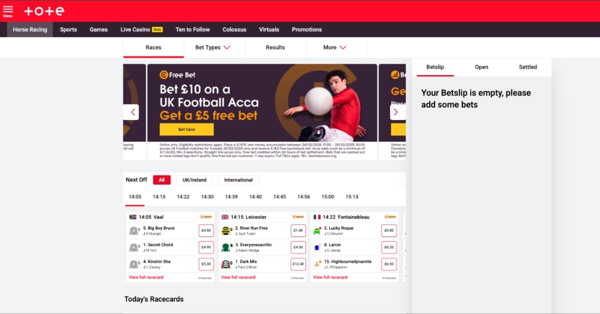 Tote Racing Features